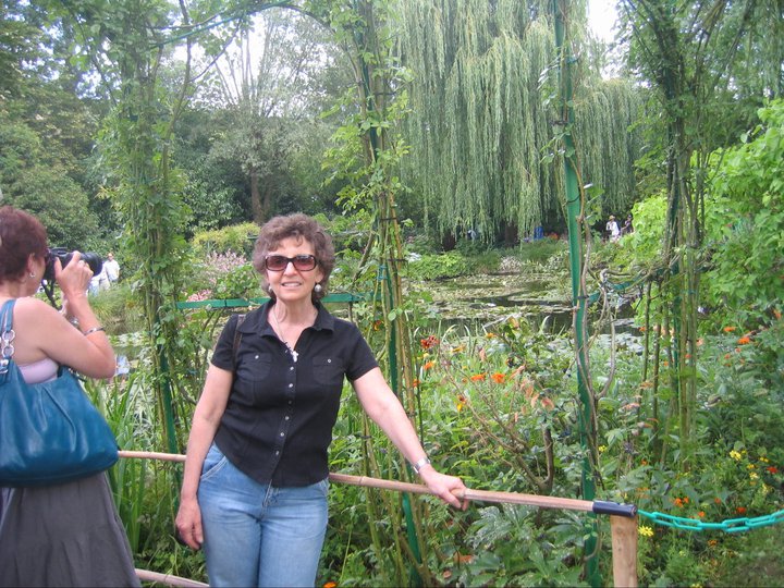 Dr. Barozzi in Monet's gardens at Giverny